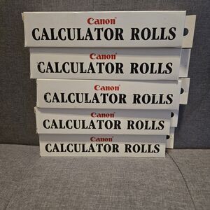 Canon Palm Printer Calculator Paper Roll P1-D P3-D P5-D P6-D P7-D Lot 5 x 5=25